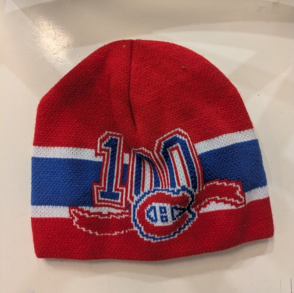 Red  Habs Collection Piece Beanie - Picture 2 of 3